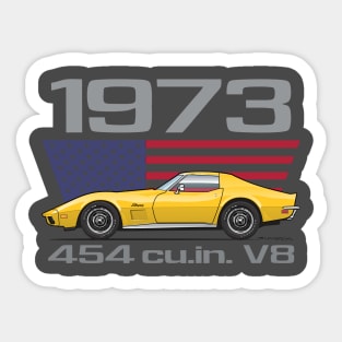 yellow vette Sticker